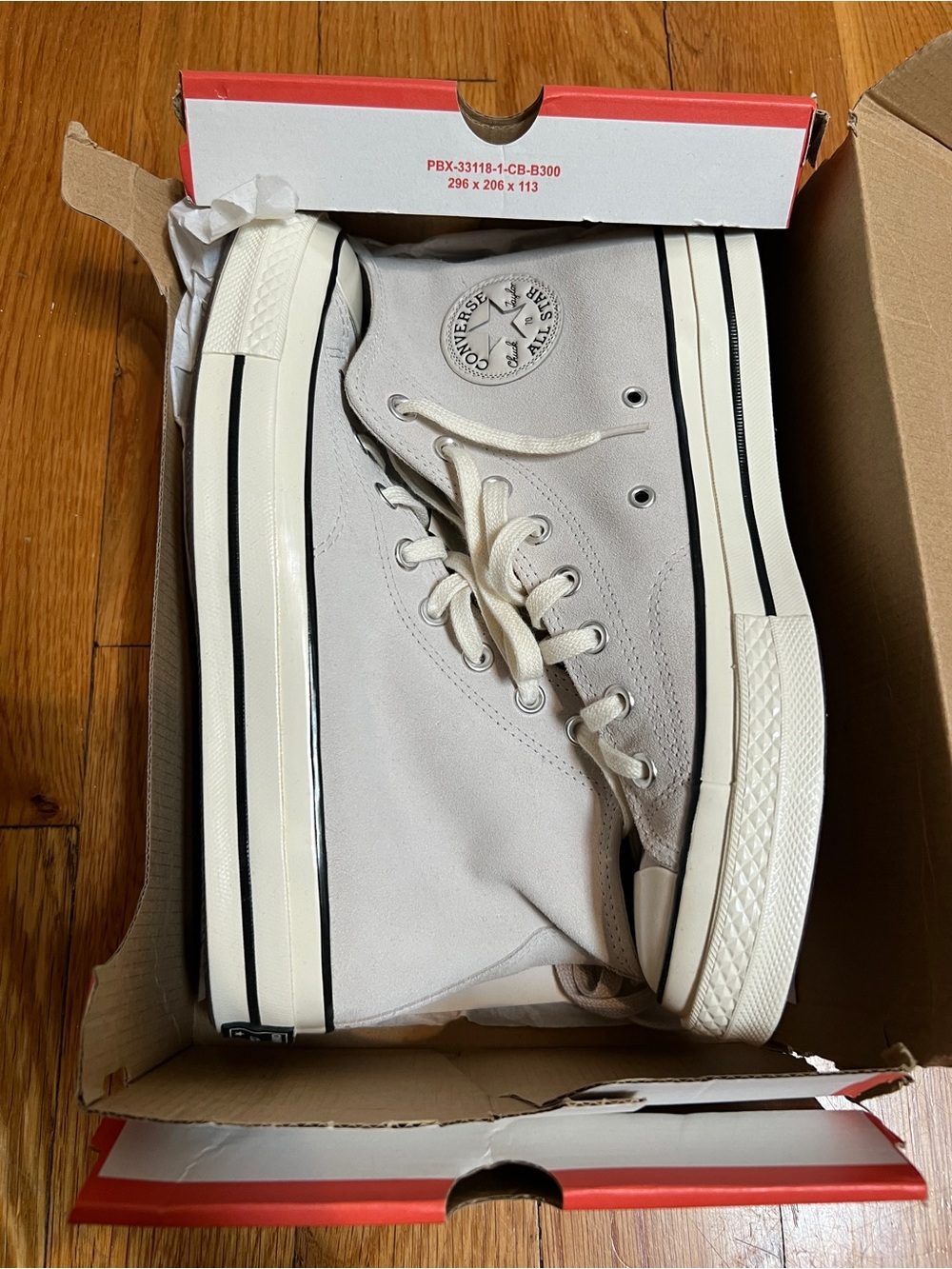 Converse High Top Sneakers - Off-White Suade